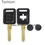 with T5 chip transponder key shell for Audi